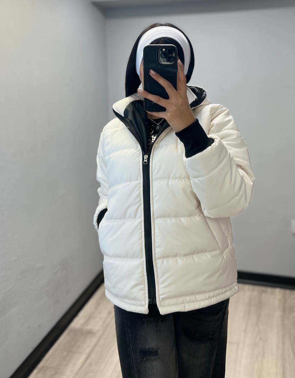 کاپشن کلاه دار